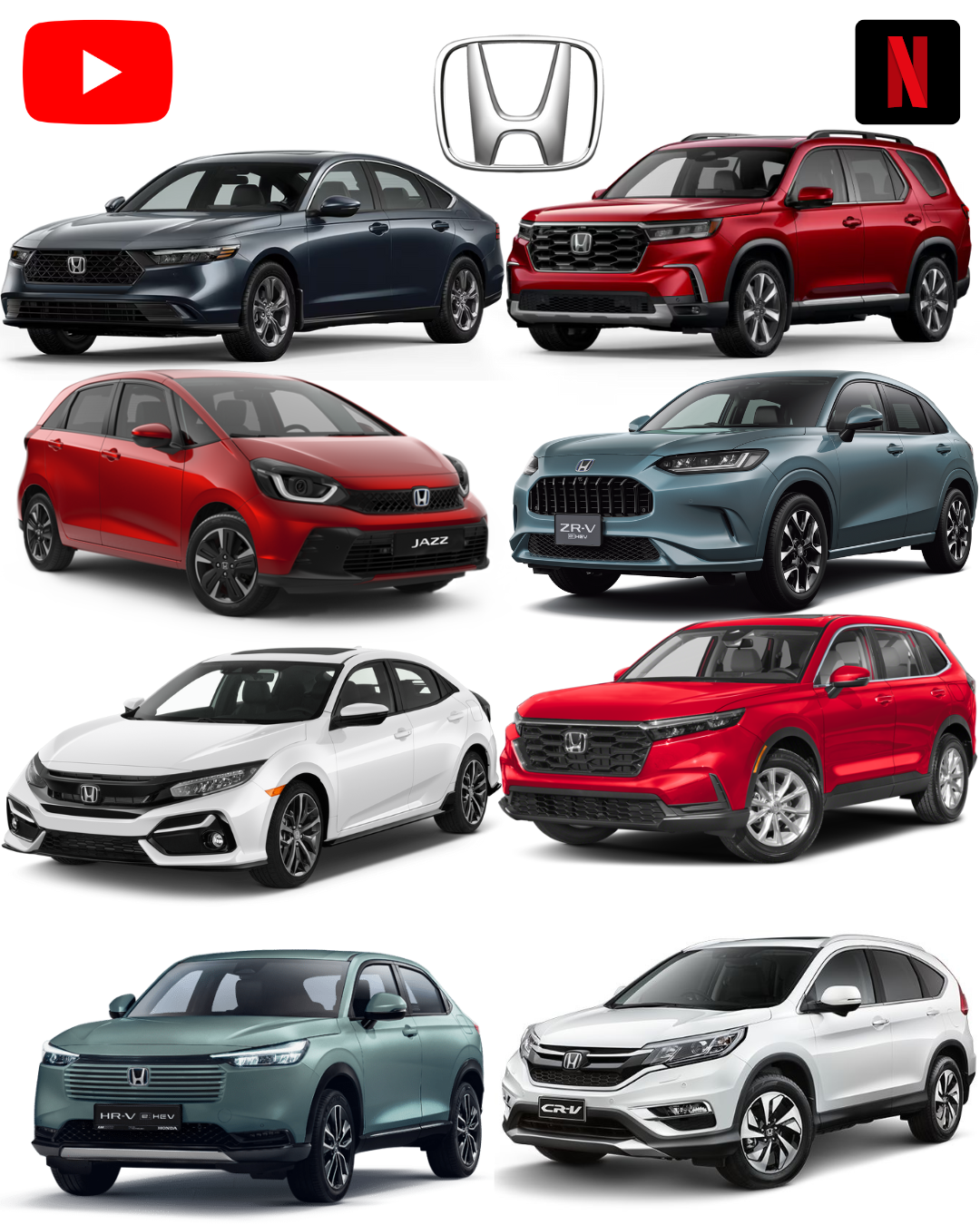 Youtube & Netflix AI-Box pour Honda